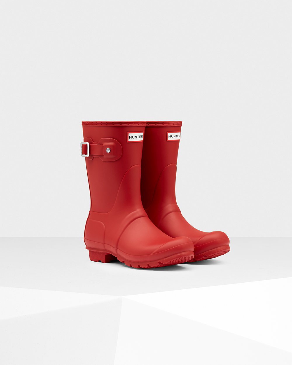 Womens Hunter Short Rain Boots Red - Original - 8095674-IT